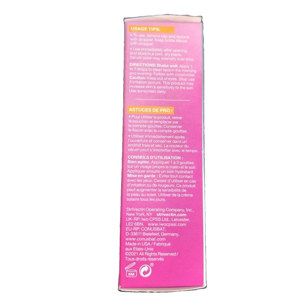 StriVectin Multi-Action Super-C Retinol Vitamin C Serum 1oz NIA114 Brighten Firm